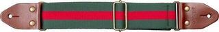 Textil gitár heveder Cascha CGS-CD5 Cotton Textil gitár heveder Green & Red - 3