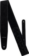 Gitarrengurt Cascha CGS-SL1 Leather Standard Black Gitarrengurt - 1