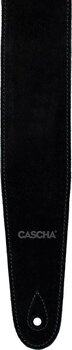 Gitarový pás Cascha CGS-SL1 Leather Standard Gitarový pás Black - 3