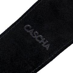 Gitarrengurt Cascha CGS-SL1 Leather Standard Black Gitarrengurt - 3