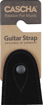 Courroie de guitare Cascha CGS-SL1 Leather Standard Courroie de guitare Black - 6