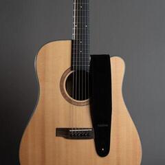 Gitarrengurt Cascha CGS-SL1 Leather Standard Black Gitarrengurt - 6