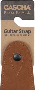 Courroie de guitare Cascha CGS-SL2 Leather Standard Courroie de guitare Brown - 6