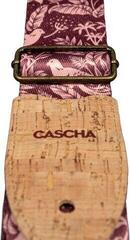 Textil gitár heveder Cascha CGS-VC1 Vegan Cork Textil gitár heveder Mauve Birds - 4