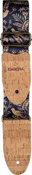 Gitarrband i textil Cascha CGS-VC2 Vegan Cork Gitarrband i textil Midnight Birds - 3