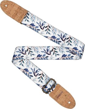 Textile guitar strap Cascha CGS-VC3 Vegan Cork Textile guitar strap Blue Twigs - 2