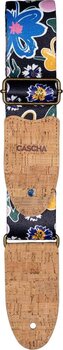 Gitarrband i textil Cascha CGS-VC5 Vegan Cork Gitarrband i textil Floral Sketch - 3