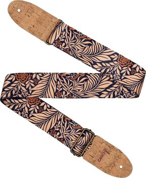 Textile guitar strap Cascha CGS-VC6 Vegan Cork Textile guitar strap Midnight Jungle - 2