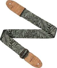 Textil gitár heveder Cascha CGS-VC8 Vegan Cork Textil gitár heveder Olive Jungle - 1