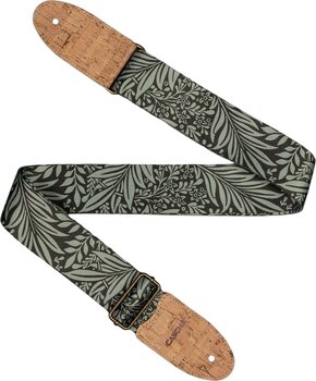 Textile guitar strap Cascha CGS-VC8 Vegan Cork Textile guitar strap Olive Jungle - 2