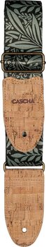 Textile guitar strap Cascha CGS-VC8 Vegan Cork Textile guitar strap Olive Jungle - 3