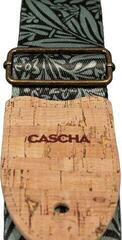 Textil gitár heveder Cascha CGS-VC8 Vegan Cork Textil gitár heveder Olive Jungle - 4