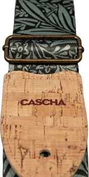 Textile guitar strap Cascha CGS-VC8 Vegan Cork Textile guitar strap Olive Jungle - 5