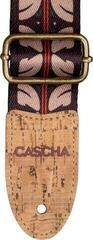 Textile guitar strap Cascha CGS-VC10 Vegan Cork Ethnic Red Stripes Textile guitar strap - 3