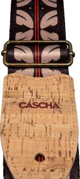 Correia têxtil para guitarra Cascha CGS-VC10 Vegan Cork Correia têxtil para guitarra Ethnic Red Stripes - 5