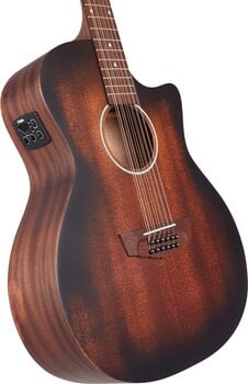 12-strenget akustisk-elektrisk guitar D'Angelico Premier Fulton LS Aged Mahogany 12-strenget akustisk-elektrisk guitar - 3