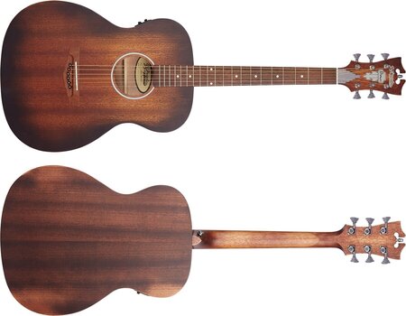 Electro-acoustic guitar D'Angelico Premier Tammany LS Aged Mahogany Electro-acoustic guitar - 7