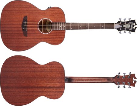 Electro-acoustic guitar D'Angelico Premier Tammany LS Natural Mahogany Satin Electro-acoustic guitar - 7