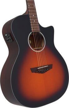 Electro-acoustic guitar D'Angelico Premier Gramercy LS Satin Vintage Sunburst Electro-acoustic guitar - 3