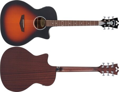 Guitare acoustique-électrique D'Angelico Premier Gramercy LS Satin Vintage Sunburst Guitare acoustique-électrique - 7