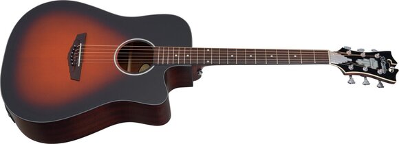 Guitare Dreadnought acoustique-électrique D'Angelico Premier Bowery LS Satin Vintage Sunburst Guitare Dreadnought acoustique-électrique - 5