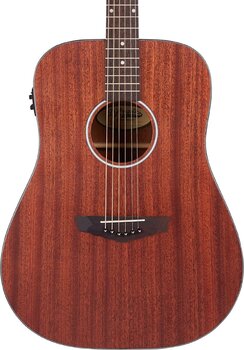 electro-acoustic guitar D'Angelico Premier Lexington LS Natural Mahogany Satin electro-acoustic guitar - 3