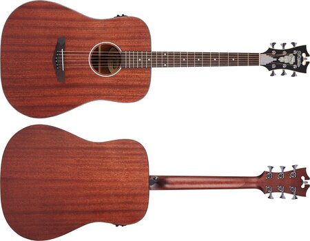 electro-acoustic guitar D'Angelico Premier Lexington LS Natural Mahogany Satin electro-acoustic guitar - 6