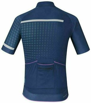 Odzież kolarska / koszulka Shimano Breakaway Short Sleeve Jersey Navy L - 2