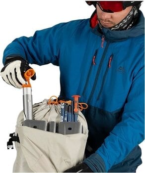 Rejsetaske til ski Osprey Firn 28 Sandy Grey/Tequila Orange Rejsetaske til ski - 7