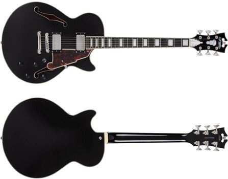 Semiakustická gitara D'Angelico Premier SS Black Flake Semiakustická gitara - 6