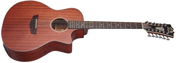 Guitarra eletroacústica de 12 cordas D'Angelico Premier Fulton LS Natural Mahogany Satin Guitarra eletroacústica de 12 cordas - 3