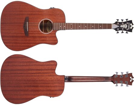 electro-acoustic guitar D'Angelico Premier Bowery LS Natural Mahogany Satin electro-acoustic guitar - 6