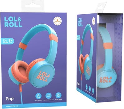 Headphones for children Energy Sistem Lol&Roll Pop Kids Blue Headphones for children - 7