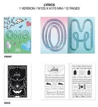 Muziek CD NewJeans - OMG (Message Card) (Random Version) (CD) - 6