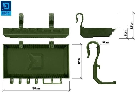 Pribor za pecanje Delphin Rodpod ShelfPOD Camo 20 cm - 7