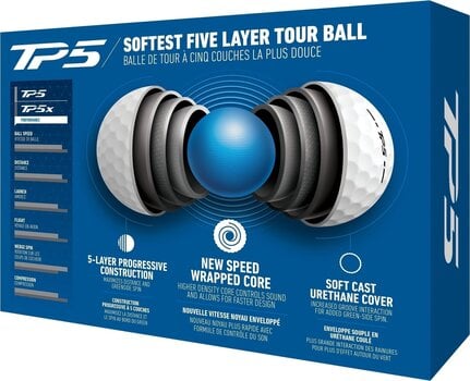 Golfball TaylorMade TP5 White w/ Beer Golfball - 5