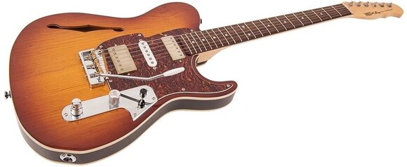 Electric guitar Fret King Black Label Country Squire Semi-Tone Deluxe Honeyburst Electric guitar - 4