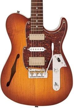 Electric guitar Fret King Black Label Country Squire Semi-Tone Deluxe Honeyburst Electric guitar - 5