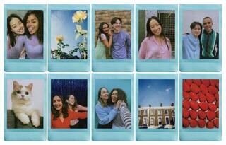 Fotopapier Fujifilm Instax Mini Blue Frame Blue Frame 10 Stck Fotopapier - 2