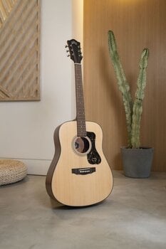 Dreadnought Guitar Guild D-340 Natural Dreadnought Guitar - 7