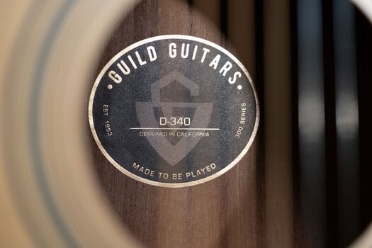 Dreadnought Guitar Guild D-340 Natural Dreadnought Guitar - 15