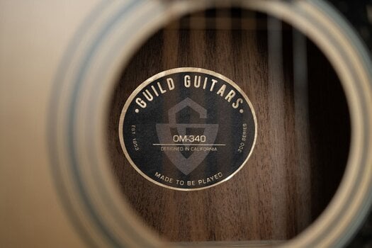 Jumbo Guitar Guild OM-340 Natural Jumbo Guitar - 10