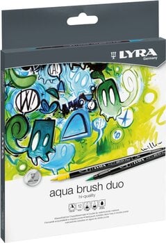 Feutre à point Lyra Double Tip Aqua Duo Cartouche d'encre 12 pièces - 2