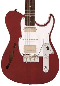 Elektrische gitaar Fret King Black Label Country Squire Semi-Tone Deluxe Thru Red Elektrische gitaar - 4