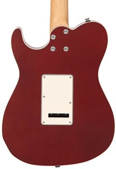 E-Gitarre Fret King Black Label Country Squire Semi-Tone Deluxe Thru Red E-Gitarre - 5