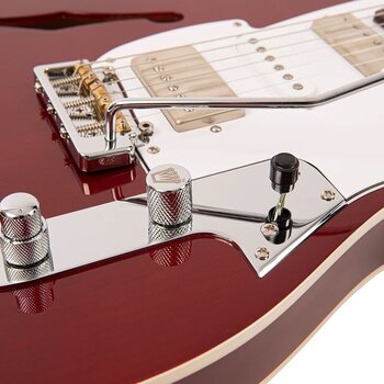 Guitare électrique Fret King Black Label Country Squire Semi-Tone Deluxe Thru Red Guitare électrique - 7