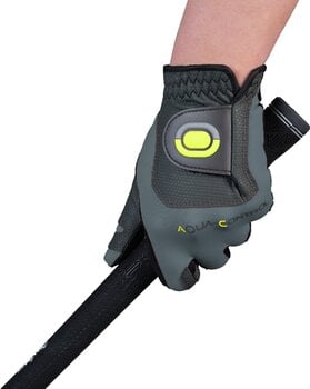 Gloves Zoom Gloves Aqua Control Golf Black/Charcoal/Lime Worn on Left Hand UNI Womens gloves - 7