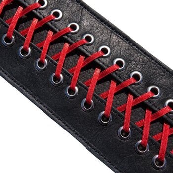 Courroie de guitare Richter Paul Landers Signature Courroie de guitare Corset Laced Red - 2