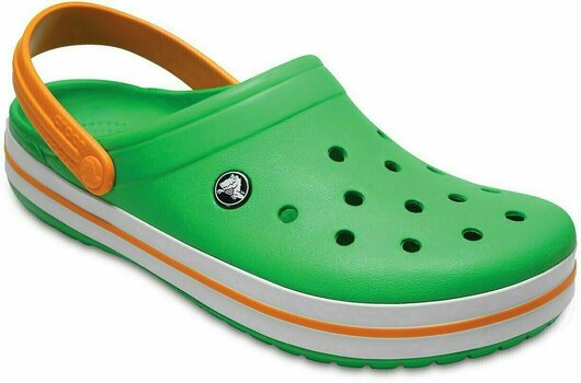 Унисекс обувки Crocs Crocband Clog Green/White/Blazing Oran 43-44 - 2