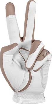 Gloves Zoom Gloves Weather Golf White/Sand Worn on Left Hand UNI Womens gloves - 3